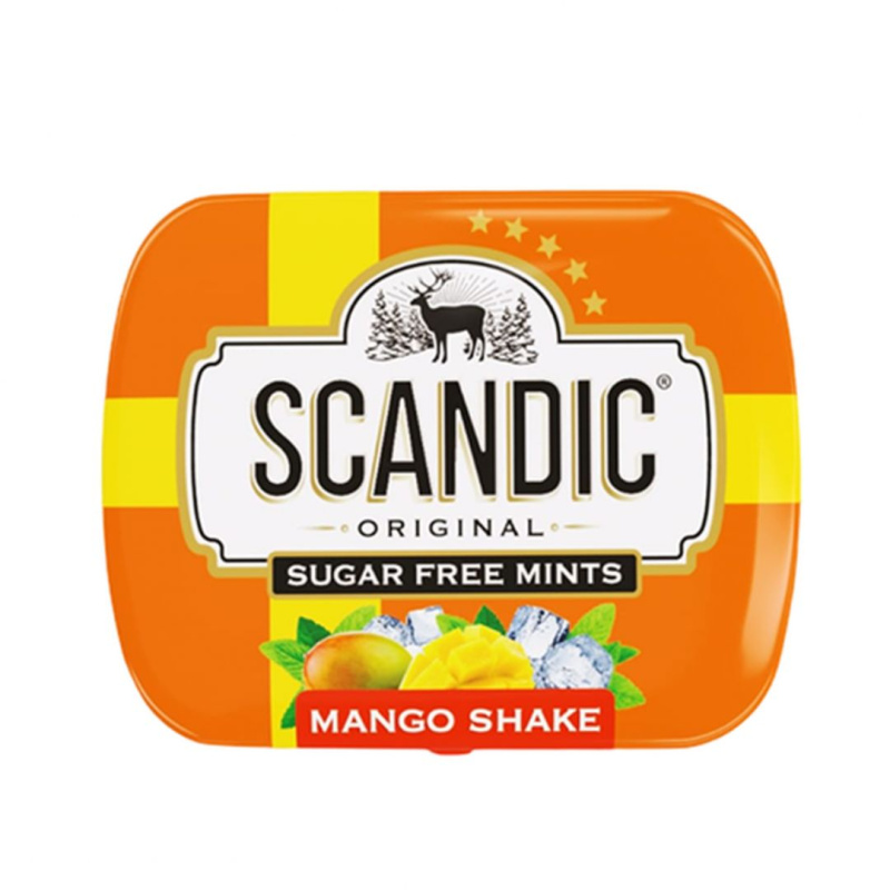 Драже освежающие SKANDIK FRESH вкус манго без сахара, 14г.