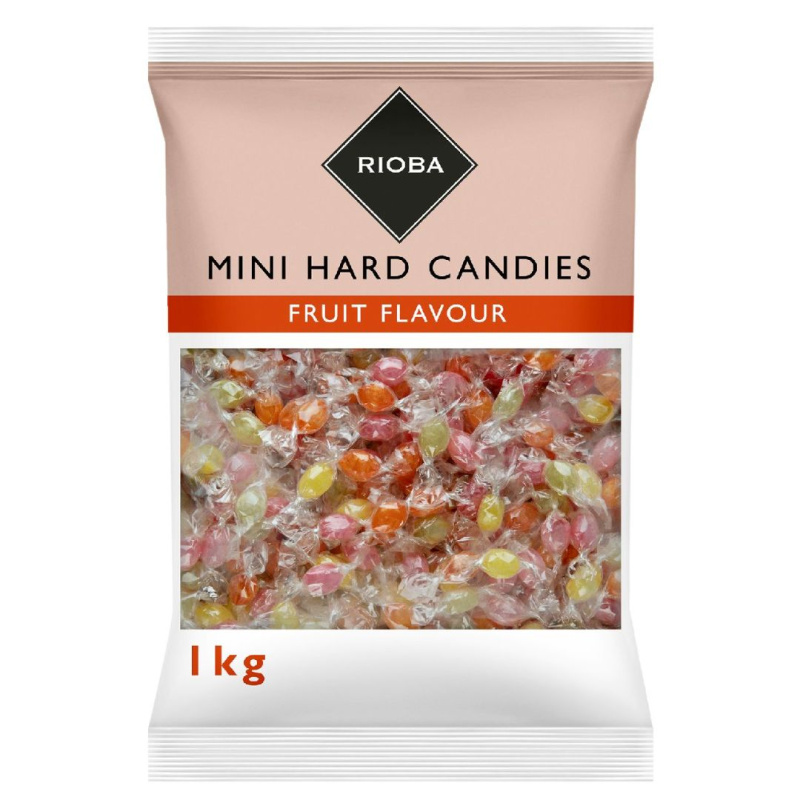 Мини-леденцы Rioba фруктовые вкусы 1кг