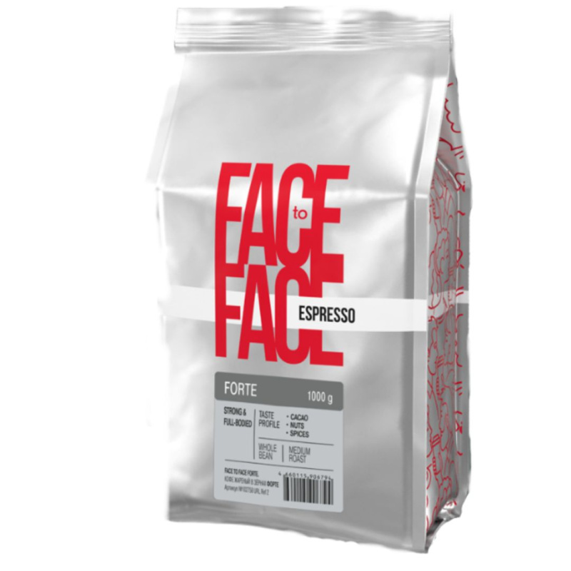 Кофе Face to Face Forte  зерно 1000 гр. м/у