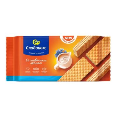 Вафли ТМ Сладонеж с вар. сгущенкой Тоньше и вкуснее 170гр.