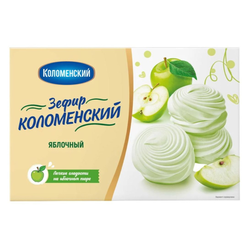 Зефир Коломенский яблочный, 250г.