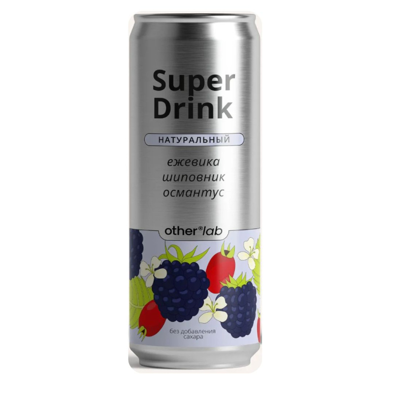 Напиток безалкогольный SUPER DRIN  ягодный, 0,33л
