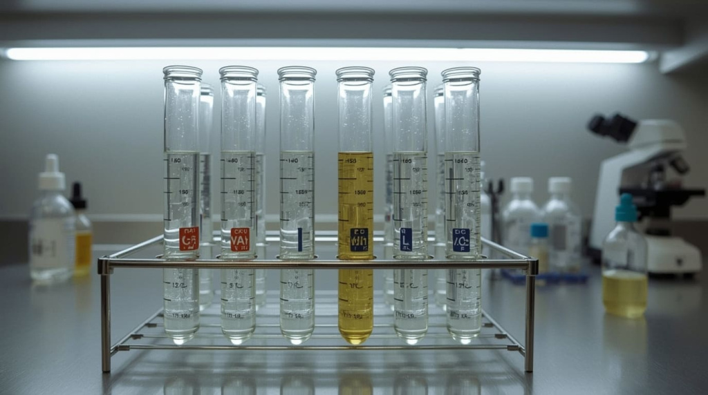 пробирки с водой пробирки с водой