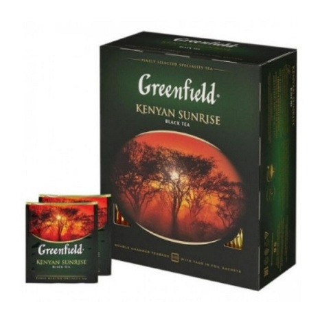 Гринфилд 100 пакетиков Kenyan Sunrise черный чай