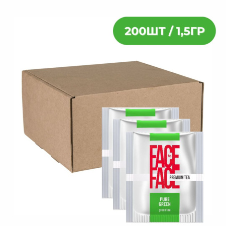 Чай FACE to FACE PURE GREEN зеленый сашет 200шт.