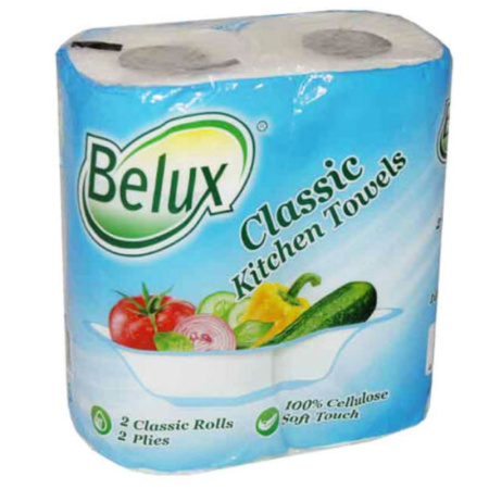 Полотенца "BELUX Classic", 2-х слойные, белые