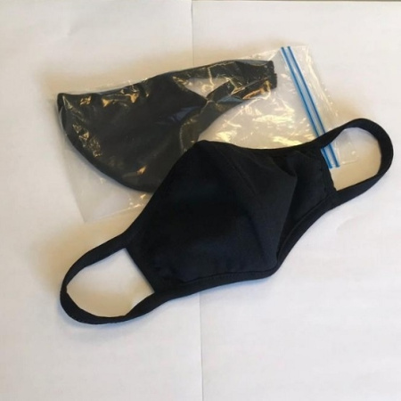 Маска тканевая (цвет черный) 1 штука