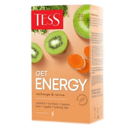 Чай Tess GET ENERGY  20 пакетиков зеленый чай
