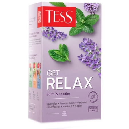 Чай Tess Get Relax 20 пакетиков с ароматом бузины