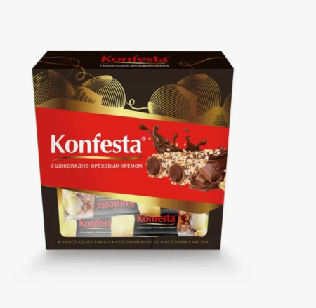 Конфеты KONFESTA с ореховой начинкой 150гр. Коробка