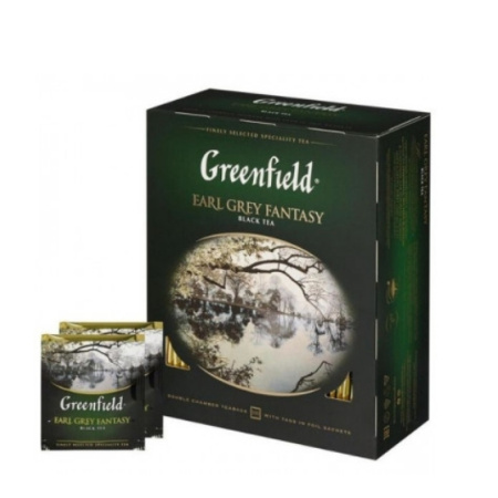Гринфилд 100 пакетиков Earl Grey Fantasy черный чай