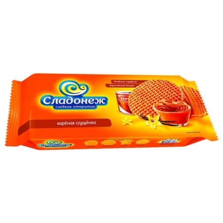 Вафли сиропные Сладонеж Варенная сгущенка 240 гр.