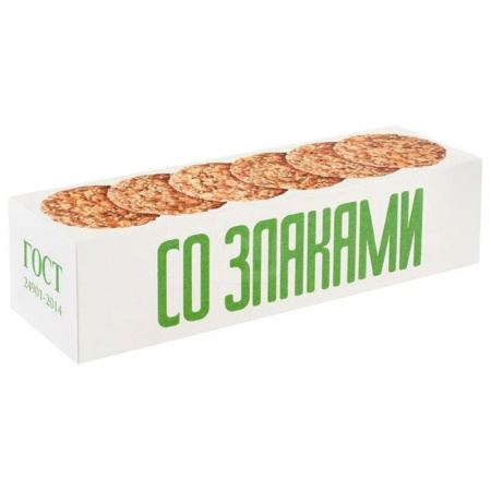 Печенье Полет овсяное классическое 5 злаков, 250г