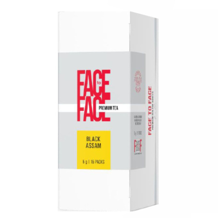 Чай FACE to FACE  BLACK ASSAM черный круп. лист пакет 15*5гр