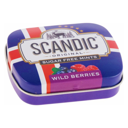 Драже освежающие SKANDIK FRESH вкус лесные ягоды без сахара, 14г.