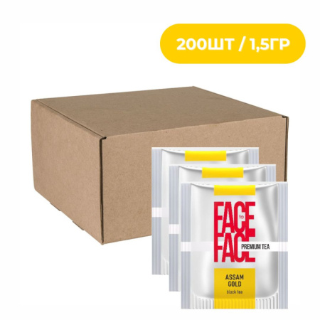 Чай FACE to FACE ASSAM GOLD черный сашет 200 шт