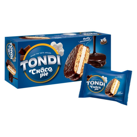 Печенье TONDI CHOCO PIE с маршмеллоу, 180г